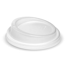Load image into Gallery viewer, Bioplastic Lids for Hot Cups Small (6-8oz) / Large (12-16oz) - White (1000)