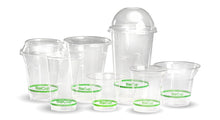 Load image into Gallery viewer, Clear PLA Dome Lids (fit 300-700ml BioCups) | Straw-Slot - (1000)
