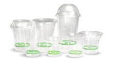 Load image into Gallery viewer, Clear PLA Dome Lids (fit 300-700ml BioCups) | Straw-Slot - (1000)