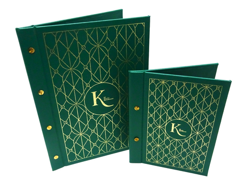 Buckram Menu Covers