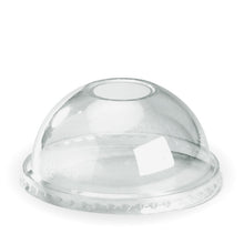 Load image into Gallery viewer, Clear PLA Dome Lids (fit 300-700ml BioCups) | Straw-Slot - (1000)