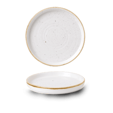 Load image into Gallery viewer, Churchill Stonecast Barley White Chefs' Walled Plate 15.7cm (6)