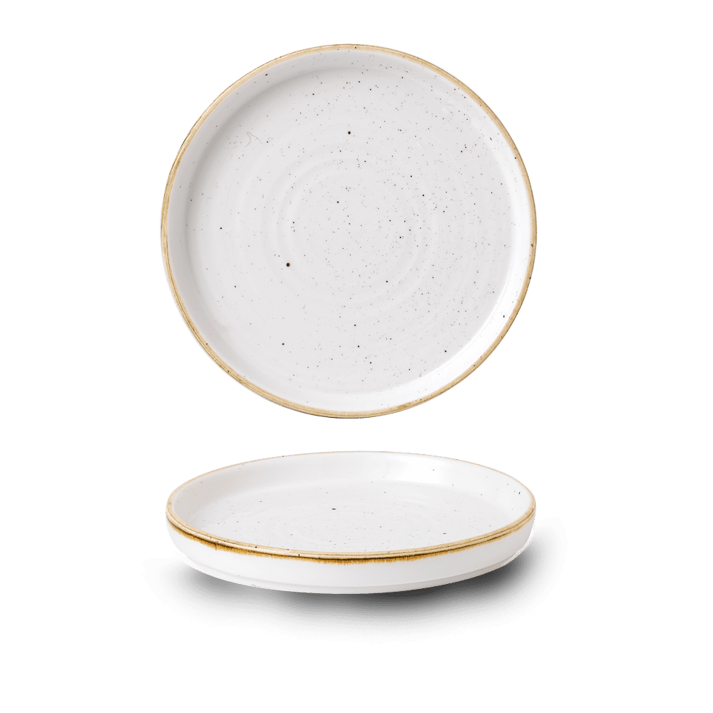 Churchill Stonecast Barley White Chefs' Walled Plate 15.7cm (6)
