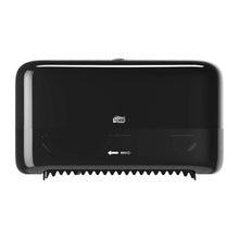 Load image into Gallery viewer, Tork Coreless Twin Mid-Size Toilet Roll Dispenser