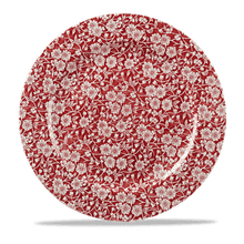 Load image into Gallery viewer, Churchill Victorian Calico Cranberry Plate 30.5cm