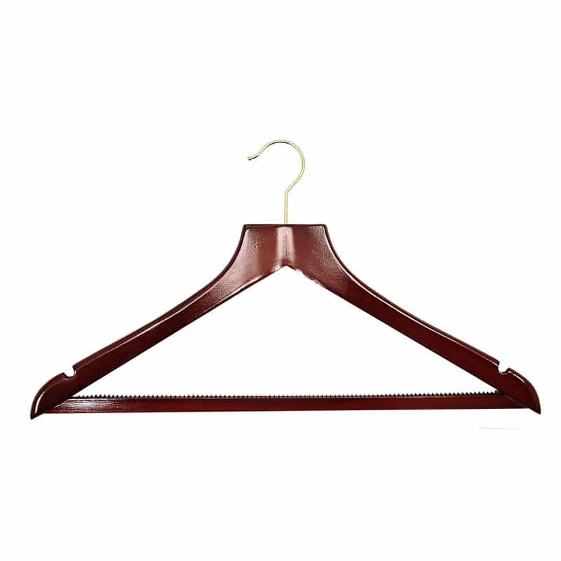 Luxury dark wood hanger Gold Hook Foremost Products, Glasgow