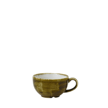 Load image into Gallery viewer, Churchill Stonecast Plume Olive Cappuccino Cup 9.5cm (12)

