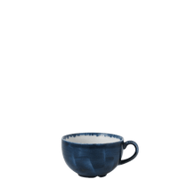 Load image into Gallery viewer, Churchill Stonecast Plume Ultramarine Cappuccino Cup
