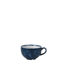Load image into Gallery viewer, Churchill Stonecast Plume Ultramarine Cappuccino Cup