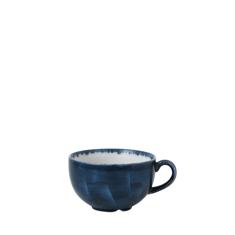 Churchill Stonecast Plume Ultramarine Cappuccino Cup