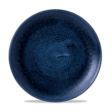 Load image into Gallery viewer, Churchill Stonecast Plume Ultramarine Coupe Plate