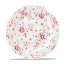 Load image into Gallery viewer, Churchill Rose Chintz Cranberry Plate