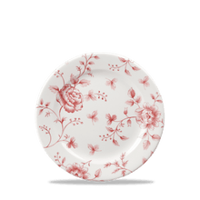 Load image into Gallery viewer, Churchill Rose Chintz Cranberry Plate