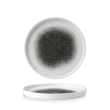 Load image into Gallery viewer, Churchill Studio Prints Raku Walled Chefs Plate Quartz Black