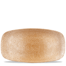 Load image into Gallery viewer, Churchill Raku Garnet Orange Chefs' Oblong Plate 35.5X18.9cm (6)