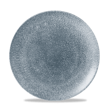 Load image into Gallery viewer, Churchill Raku Topaz Blue Coupe Plate