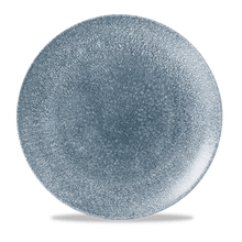 Load image into Gallery viewer, Churchill Raku Topaz Blue Coupe Plate