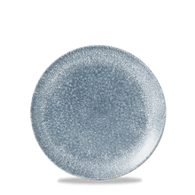 Load image into Gallery viewer, Churchill Raku Topaz Blue Coupe Plate