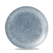 Load image into Gallery viewer, Churchill Raku Topaz Blue Coupe Plate