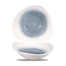Load image into Gallery viewer, Churchill Raku Topaz Blue Triangle Bowl 23.5cm/60cl (12)
