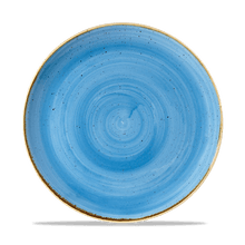 Load image into Gallery viewer, Churchill Stonecast Cornflower Blue Coupe Plate
