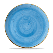 Load image into Gallery viewer, Churchill Stonecast Cornflower Blue Coupe Plate