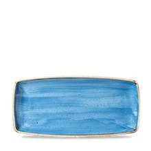 Load image into Gallery viewer, Churchill Stonecast Cornflower Blue Oblong Plate