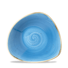 Load image into Gallery viewer, Churchill Stonecast Cornflower Blue Triangle Bowl