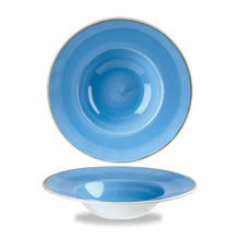 Load image into Gallery viewer, Churchill Stonecast Cornflower Blue Wide Rim Bowl