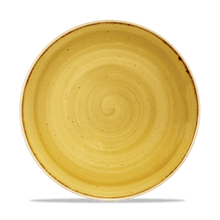 Load image into Gallery viewer, Churchill Stonecast Mustard Coupe Plate