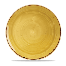 Load image into Gallery viewer, Churchill Stonecast Mustard Coupe Plate
