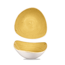 Load image into Gallery viewer, Churchill Stonecast Mustard Triangle Bowl
