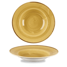 Load image into Gallery viewer, Churchill Stonecast Mustard Wide Rim Bowl