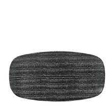 Load image into Gallery viewer, Churchill Studio Prints Charcoal Black Chefs' Oblong Plate No.3 29.8x15.3cm (12)