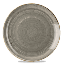 Load image into Gallery viewer, Churchill Stonecast Peppercorn Grey Coupe Plate