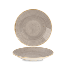Load image into Gallery viewer, Churchill Stonecast Peppercorn Grey Deep Coupe Plate