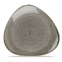 Load image into Gallery viewer, Churchill Stonecast Peppercorn Grey Triangle Plate