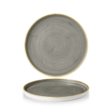 Load image into Gallery viewer, Churchill Stonecast Peppercorn Grey Walled Chefs Plate 21cm (6)
