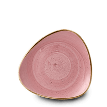 Load image into Gallery viewer, Churchill Stonecast Petal Pink Triangle Plate 22.9cm (12)
