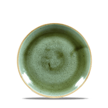 Load image into Gallery viewer, Churchill Stonecast Samphire Green Evolve Coupe Plate
