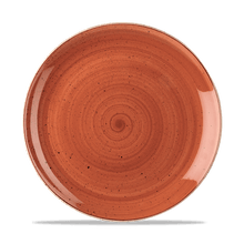 Load image into Gallery viewer, Churchill Stonecast Orange Coupe Plate