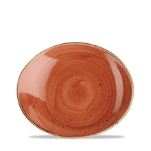 Load image into Gallery viewer, Churchill Stonecast Orange Oblong Plate