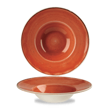 Load image into Gallery viewer, Churchill Stonecast Orange Wide Rim Bowl 24cm/28.4cl (12)