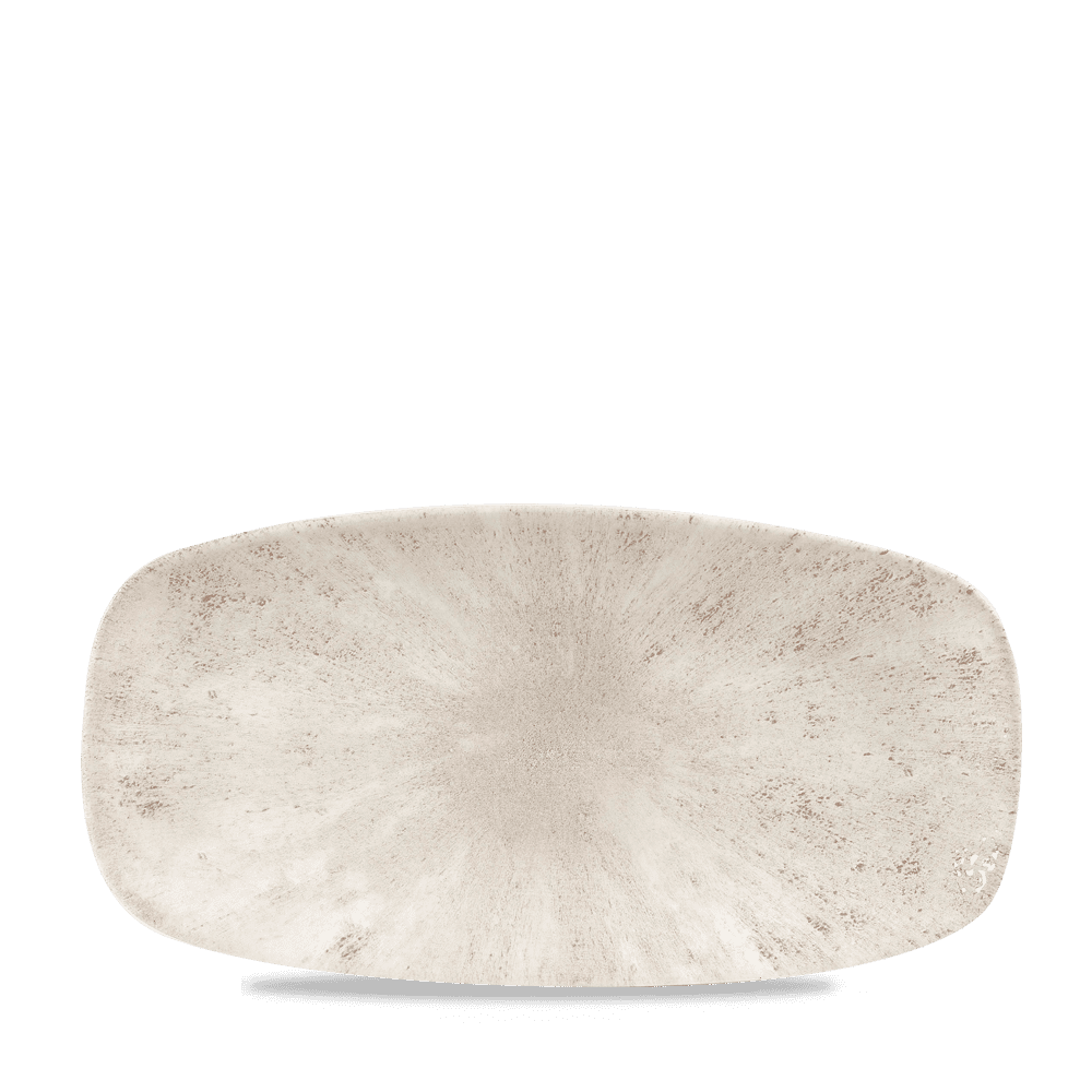Churchill Stone Agate Grey Oblong Chefs Plate