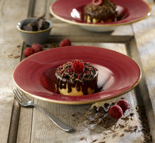 Load image into Gallery viewer, Churchill Stonecast Berry Red Wide Rim Bowl