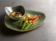 Load image into Gallery viewer, Churchill Stonecast Samphire Green Lotus Plate