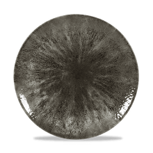 Load image into Gallery viewer, Churchill Stone Quartz Black Evolve Coupe Plate