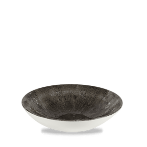 Churchill Stone Quartz Black Evolve Coupe Bowl