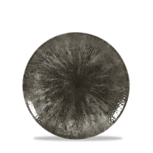 Load image into Gallery viewer, Churchill Stone Quartz Black Evolve Coupe Plate
