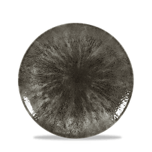 Load image into Gallery viewer, Churchill Stone Quartz Black Evolve Coupe Plate